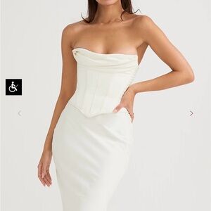 Sienna Corseted Strapless Dress